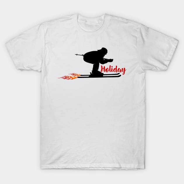 Holiday United States Skiing T-Shirt by ArtDesignDE